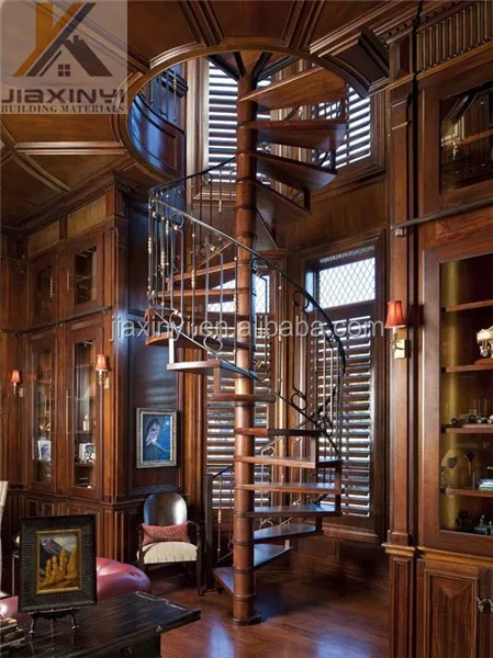 Australia decorative spiral staircases with solid wooden treads/steps modern indoor stair
