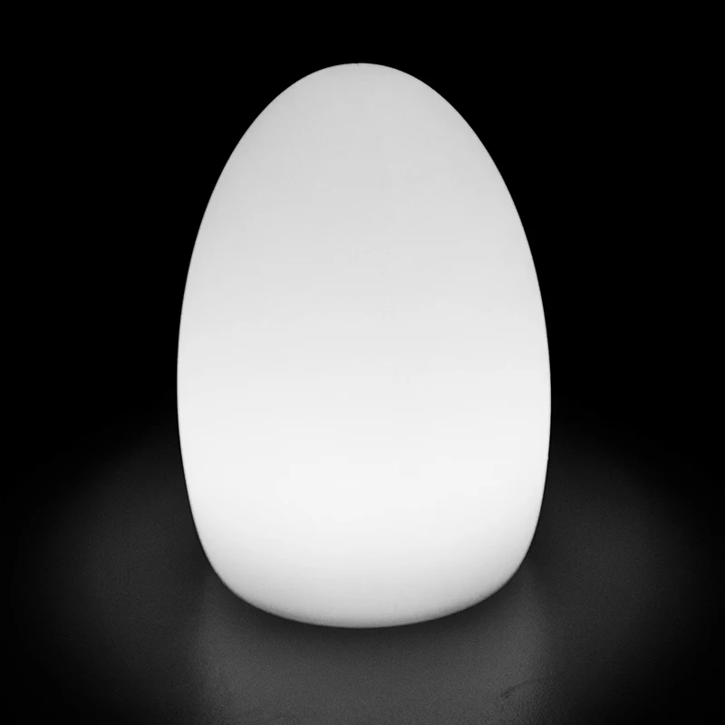 LED Egg Shaped Table Lamp Glowing LED for hotel/restaurant/shops