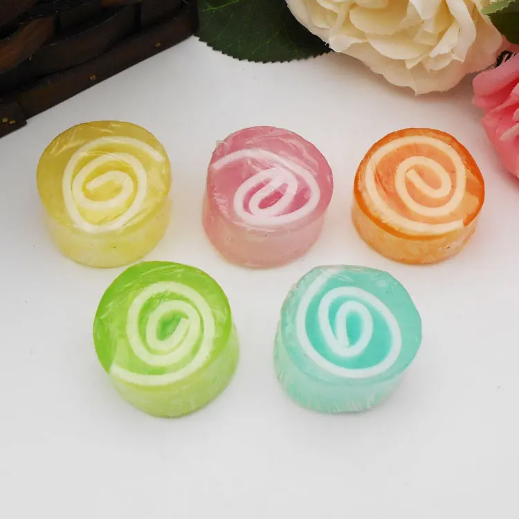 Sweet Funny Mini Colors Factory Low Price Body Skin Care Raw Material Exfoliating Candy Soap