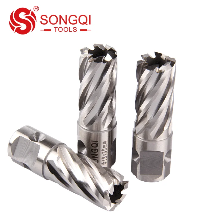 Aluminum annular cutter HSS M2 universal shank magnetic core drill bit