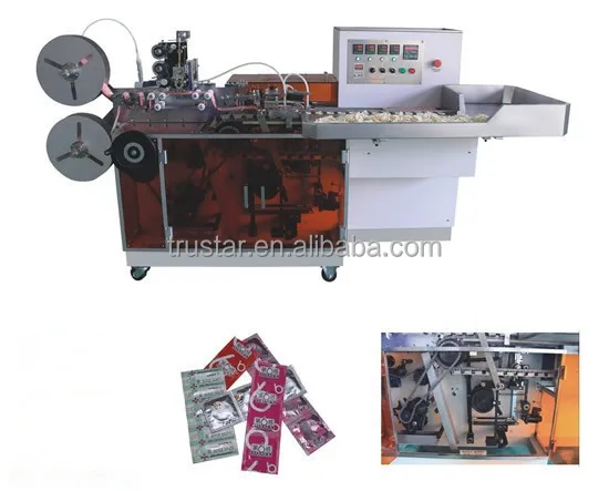 Good quality Dual-Use Automatic durex condom packaging machine