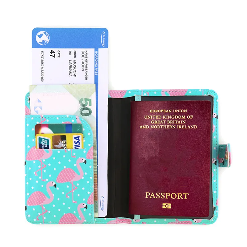 Children Personalized Cute Passport Cover Travel Ticket Passport Holder Design