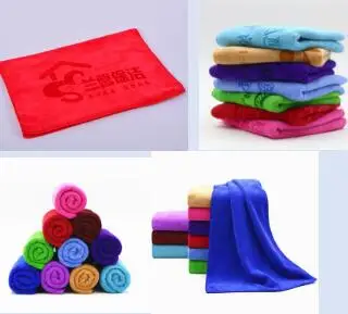 Factory Wholesale customized design logo reactive printed hotel bath towel Quick-Dry microfiber towel