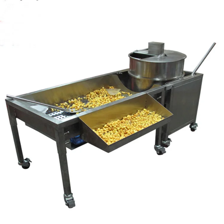 
Kettle sweet carame popcorn machine popcorn making machine spherical popcorn machine <span style=