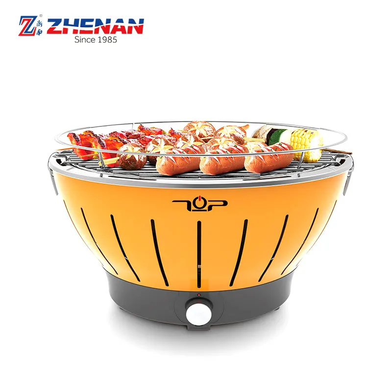 Garden convenient portable smokeless battery operated round BBQ grill