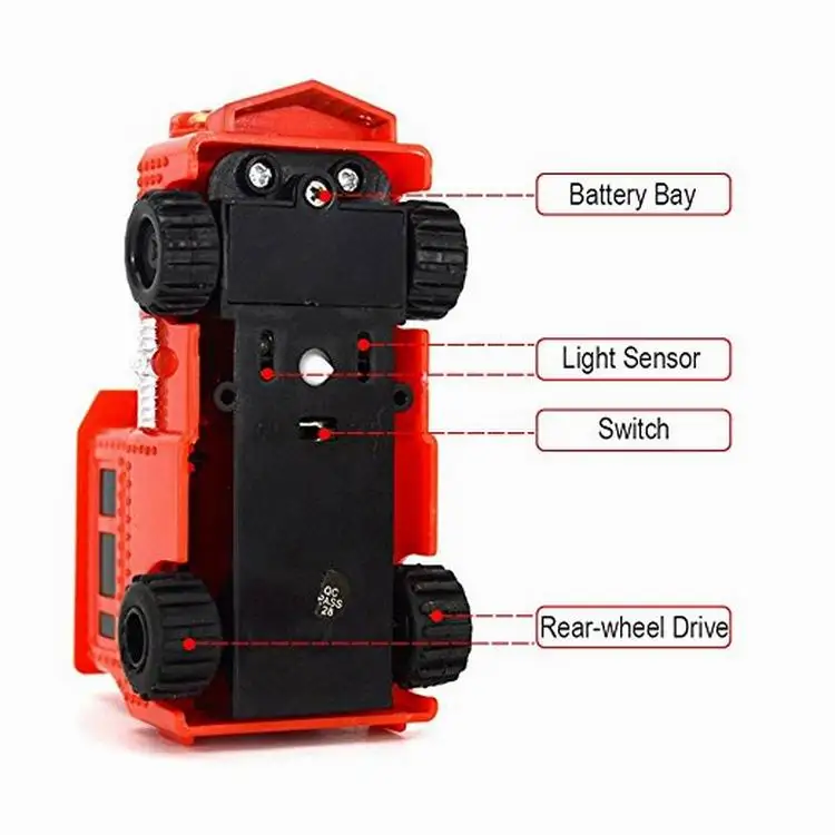 Mini Magic Toy Car Follow Any Drawn Line Electric Magic Pen Inductive Truck for Kids