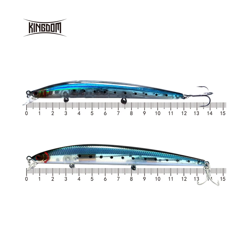 120mm 14.5G 143mm21g minnow fishing lure with wobbler hard bait fishing tackle VMC hook five colors available