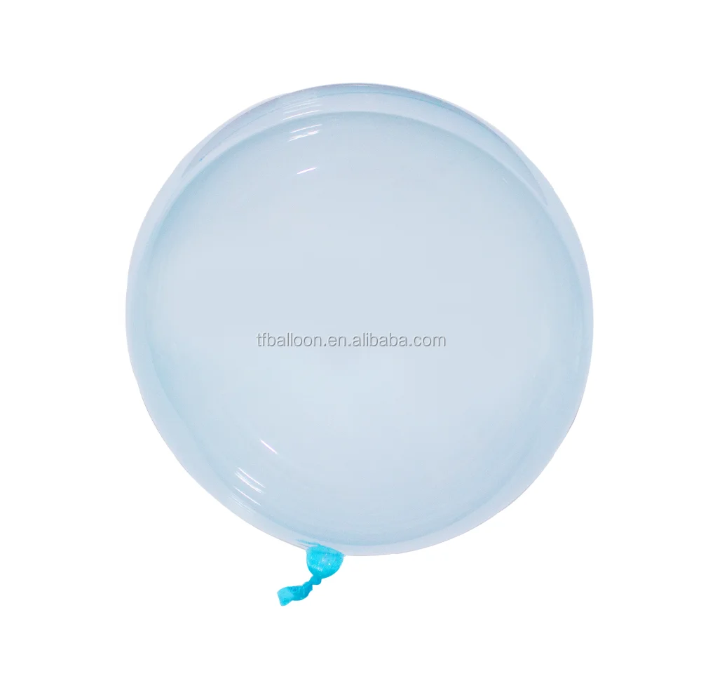 TF Newest Crystal Colored Bobo Balloons Color Bubble Balloons Ins Hottest Products Orange bobo balloon blue pink green yellow