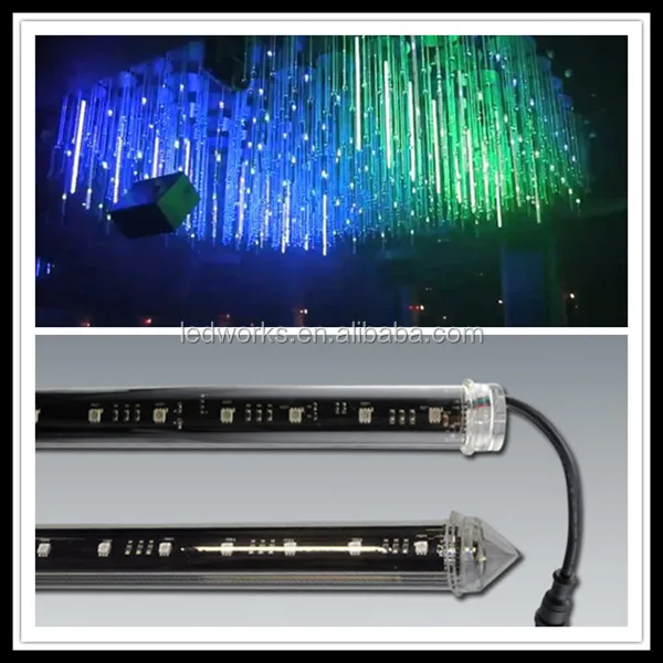 DMX 3D pixel tubes, led starfall video tube light dj,disco lighting make led dance floor