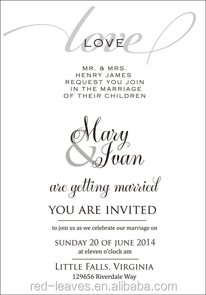 Laser cut fancy wedding menu invitation cards with printing service