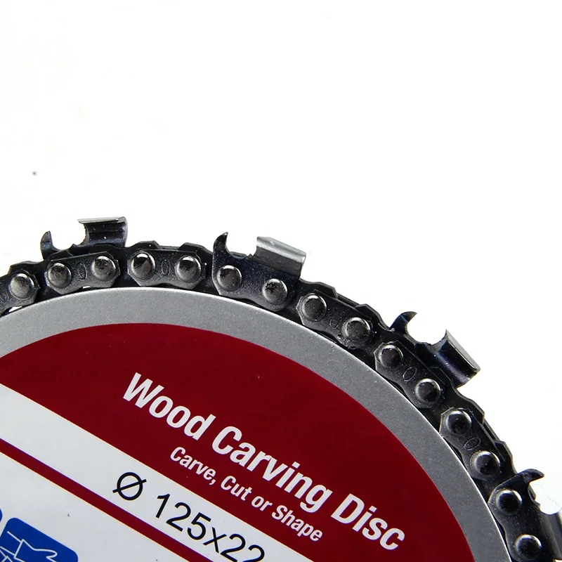 5 Inch 125mm 14 Tooth TCT Grinding Chain Disc Wood Carving Disc For 110/115mm Angle Grinder