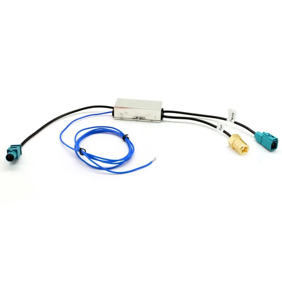 Пользовательские автомобильные аксессуары Fakra SMB Автомобиль DAB + радиоантенна сплиттер для стерео антенный кабель адаптер