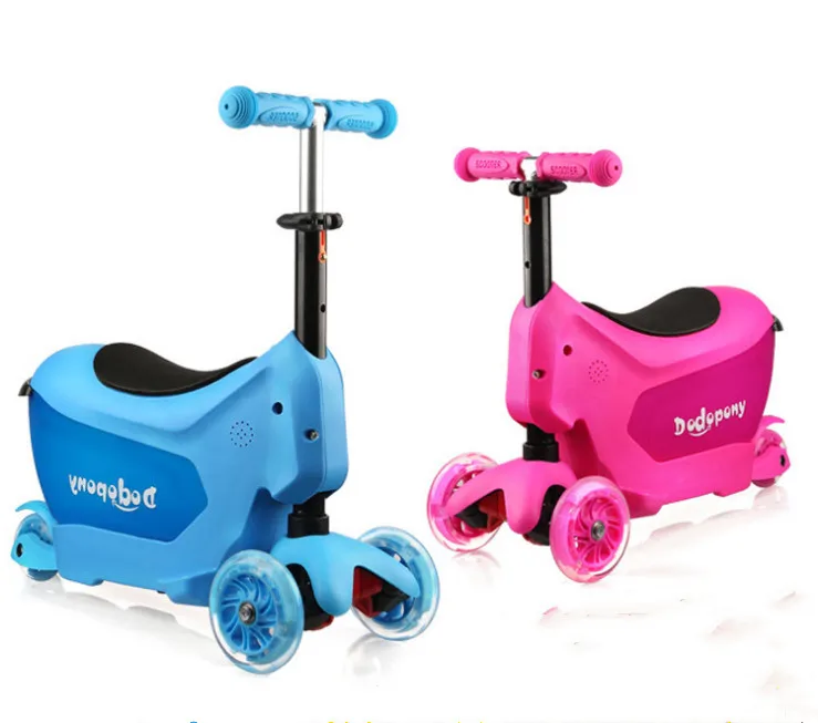 2018 new design 3in1kids scooter  three big wheels children scooter