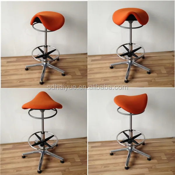 High Quality Saddle Chair with Footrest swivel hair beauty stool salon barber  chair