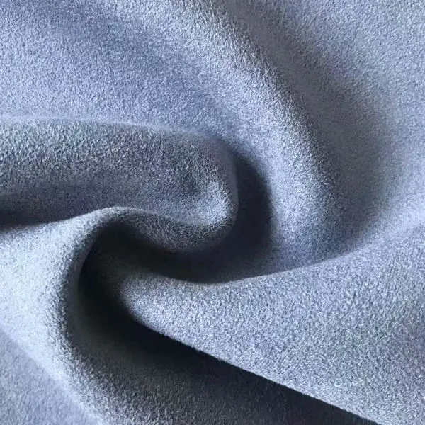 Four way stretch scuba knit suede fabric for skirt and waistcoat