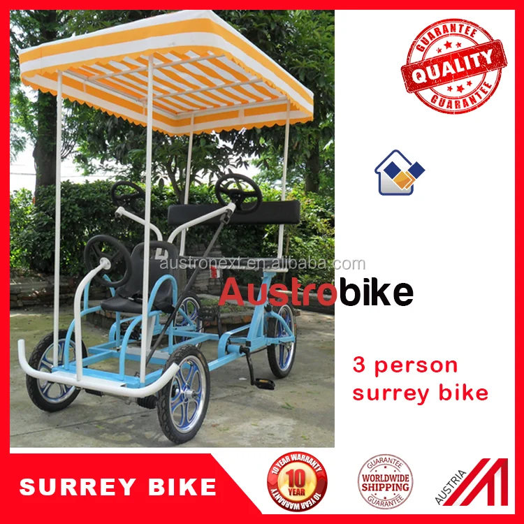 
ELECTRIC SURREY BIKE 4 person surrey bike with roof LED lighting 