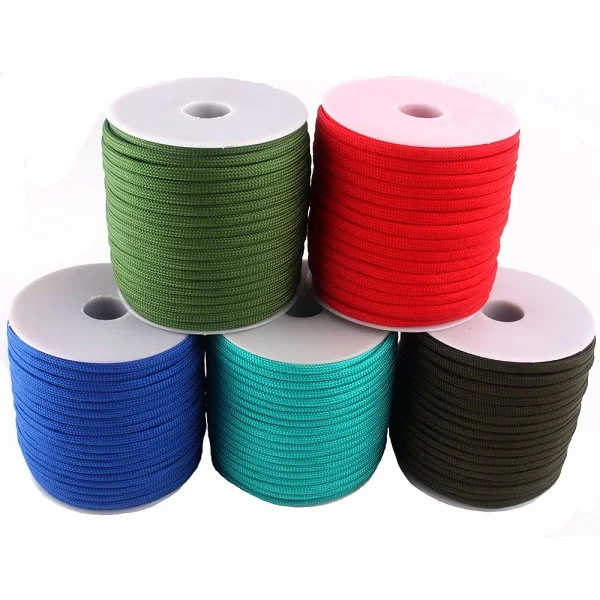 4 mm 1000 ft 7 Strand Polyester Paracord Rope for Hiking