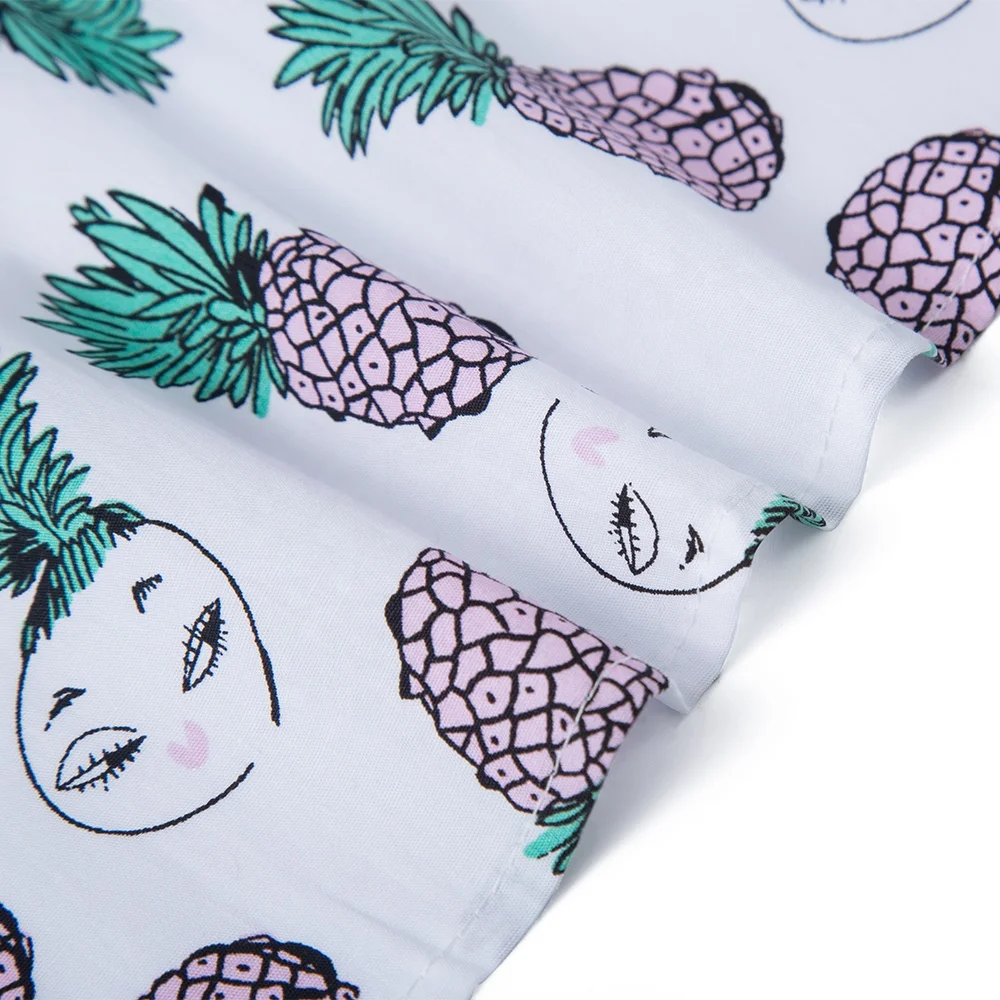 European and american sizes casual fashion baumwolle cotton beach shirt white men man in stock