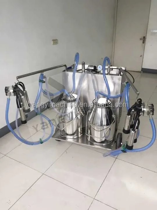 New type cow milking machine with stainless steel tank