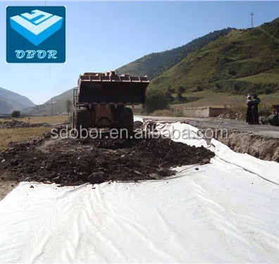 pet white geo fabric non woven geotextile 150g landscape fabric