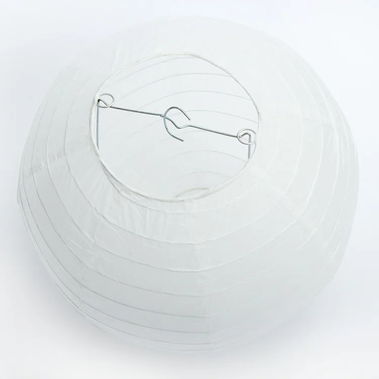 Round White Chinese Paper Lanterns for Wedding Party Engagement Decoration For Sale