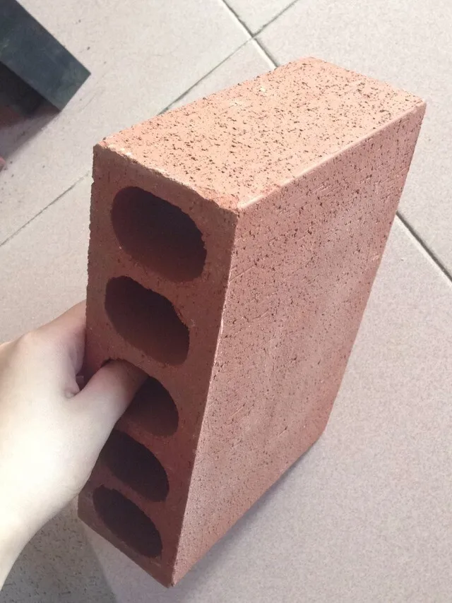 Красный Строительный кирпич с пятью отверстиями и блок