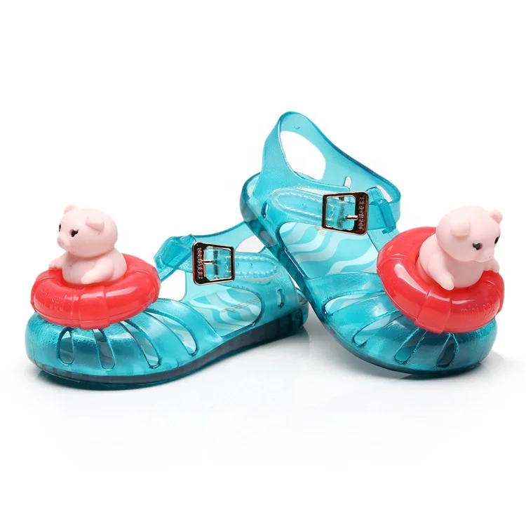  Детские сандалии-желе с мягкой подошвой и пряжкой
