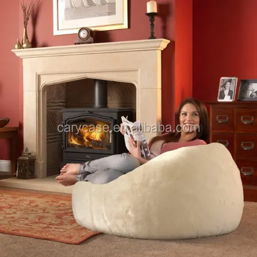 exclusive collection of luxury, lifestyle FUR bean bag lounger, high quality beanbag sit sack