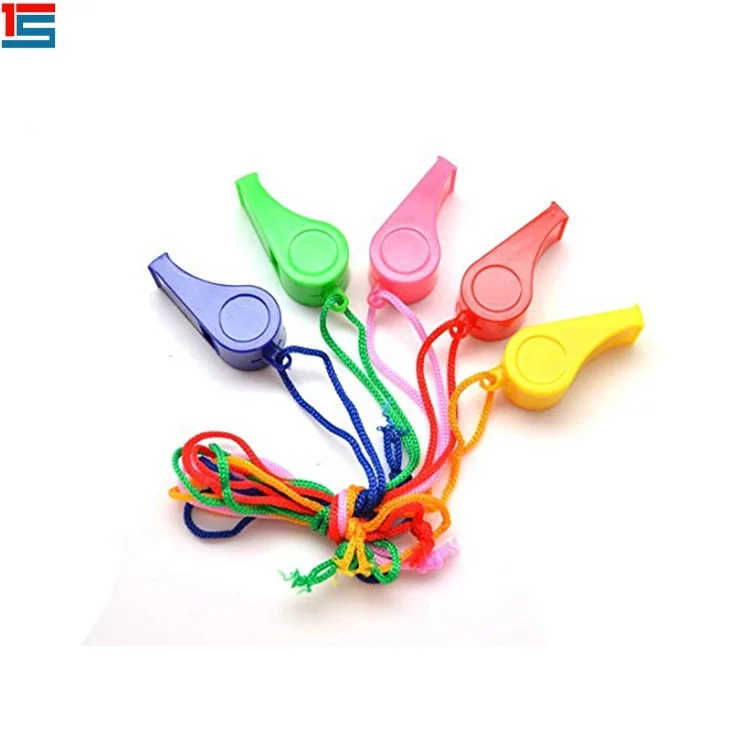 
Custom wholesale cheap small many colors OK plastic whistle for sale 