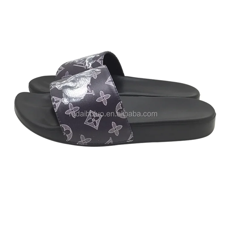 
china manufacturer new design stock slippers in pu men slippers india 