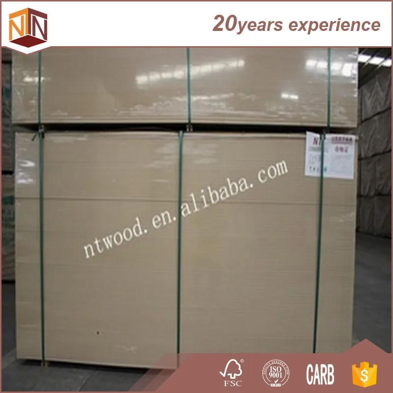 
Hot Sale 8 MM Plain Raw MDF / HDF Board Price in Shandong 