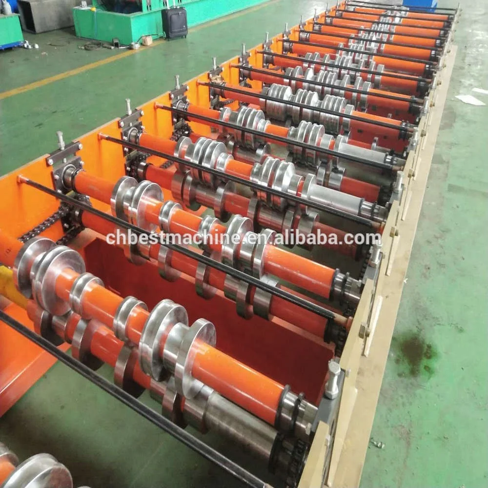 Kenya Metal Trimflute profile roof sheet making roller machine