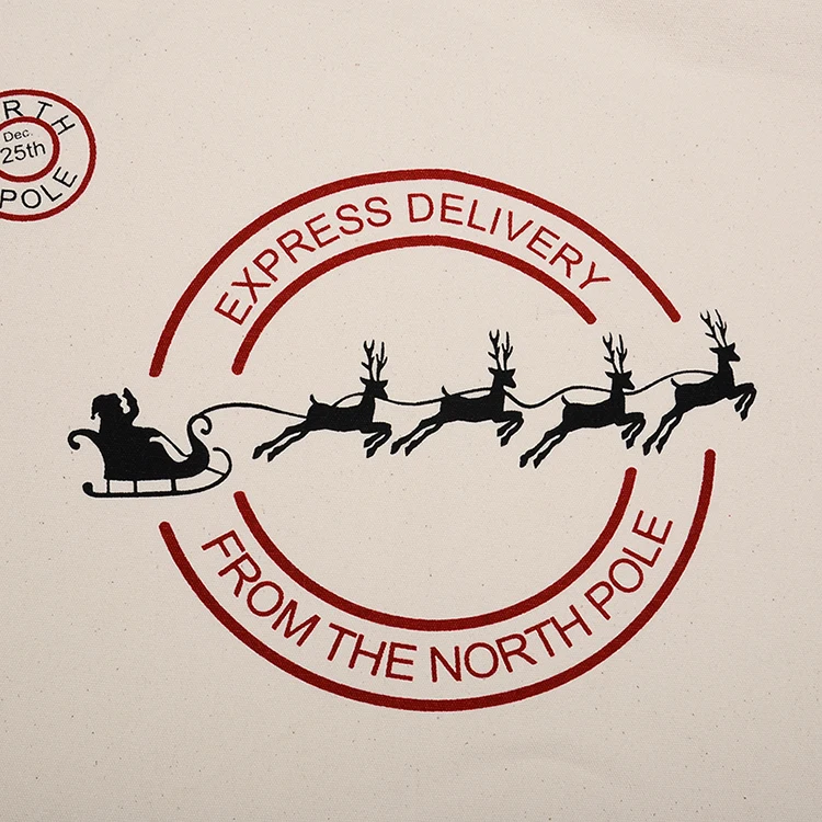 
Colorful Printing Santa Present Bags Christmas Holiday Gift Bags with Draw String 