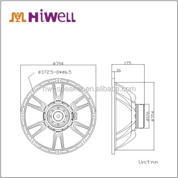 2015 BEST BUY!! High efficiency 8 ohm 900W 15 inch Neodymium speaker