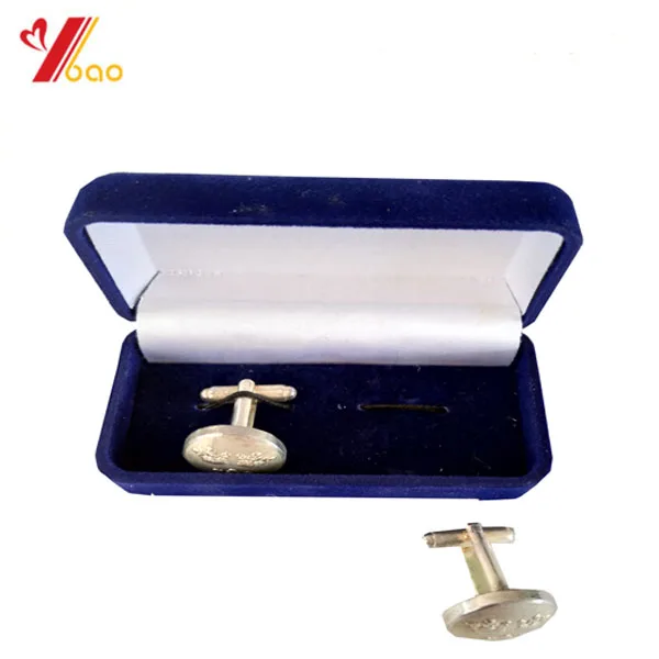 Запонки с логотипом на заказ, эмалированные запонки, сделано в Китае, запонки с бархатной коробкой