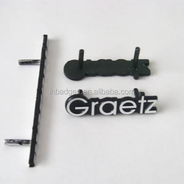 highlight aluminum label brand logo plate for car mat metal logo with leg for sofa