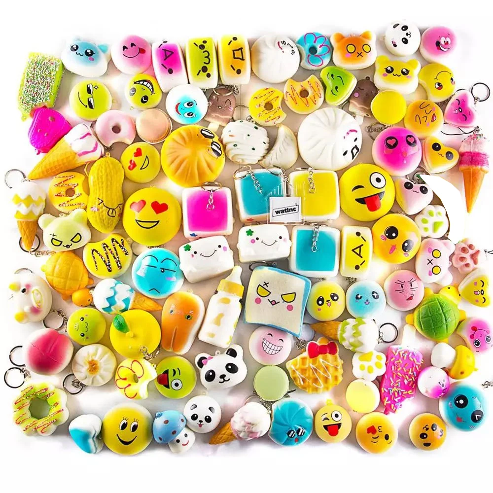 
30 Pcs/Pack Squishy Slow Rising Adorable Mini Bread Cake Bun Random Set Squishy 
