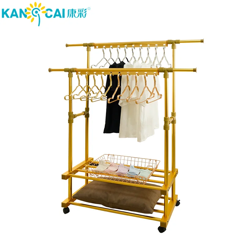 
China Clothes Hangers High Quality Aluminum Retractable Clothesline Hot Sell Cloth Stand Hanger 
