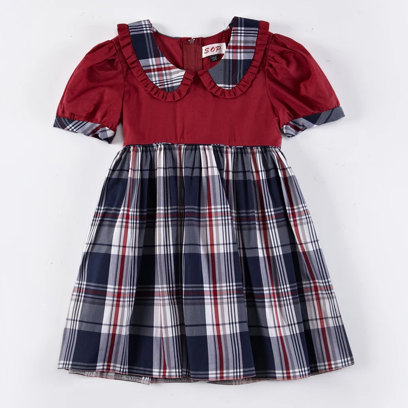 Latest frocks designs casual dress for 2-12 years old girls