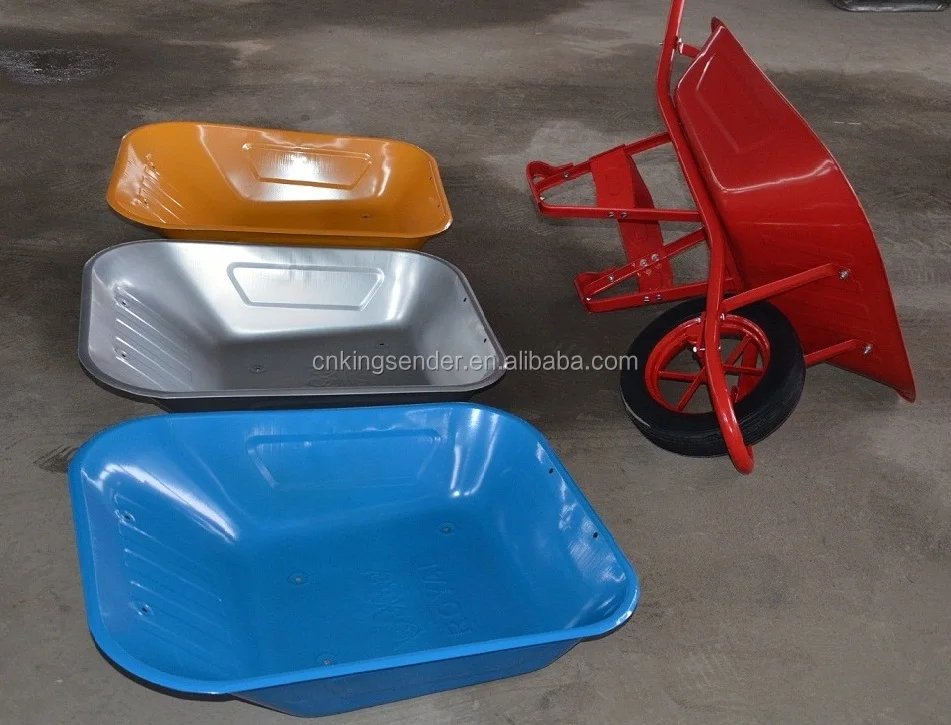 Metal Tray Material and 150KG Load WHEELBARROW WB6400