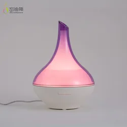 Vase home decorative led essential oil diffuser grey marble aroma air humidifier