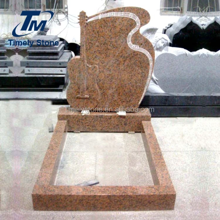 
New design granite guitar headstones/monuments 