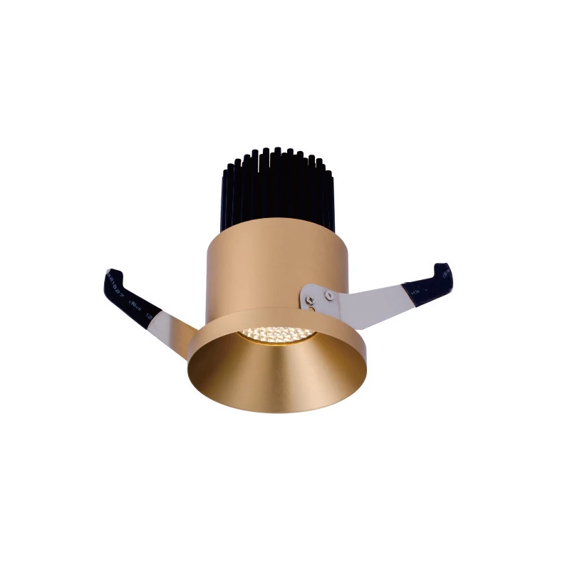 3-дюймовый IP44 Водонепроницаемый светодиодный светильник фазы затемнения светодиодный прожектор декоративная интерьерная стенная панель с золотой светодиодные светильники для отеля