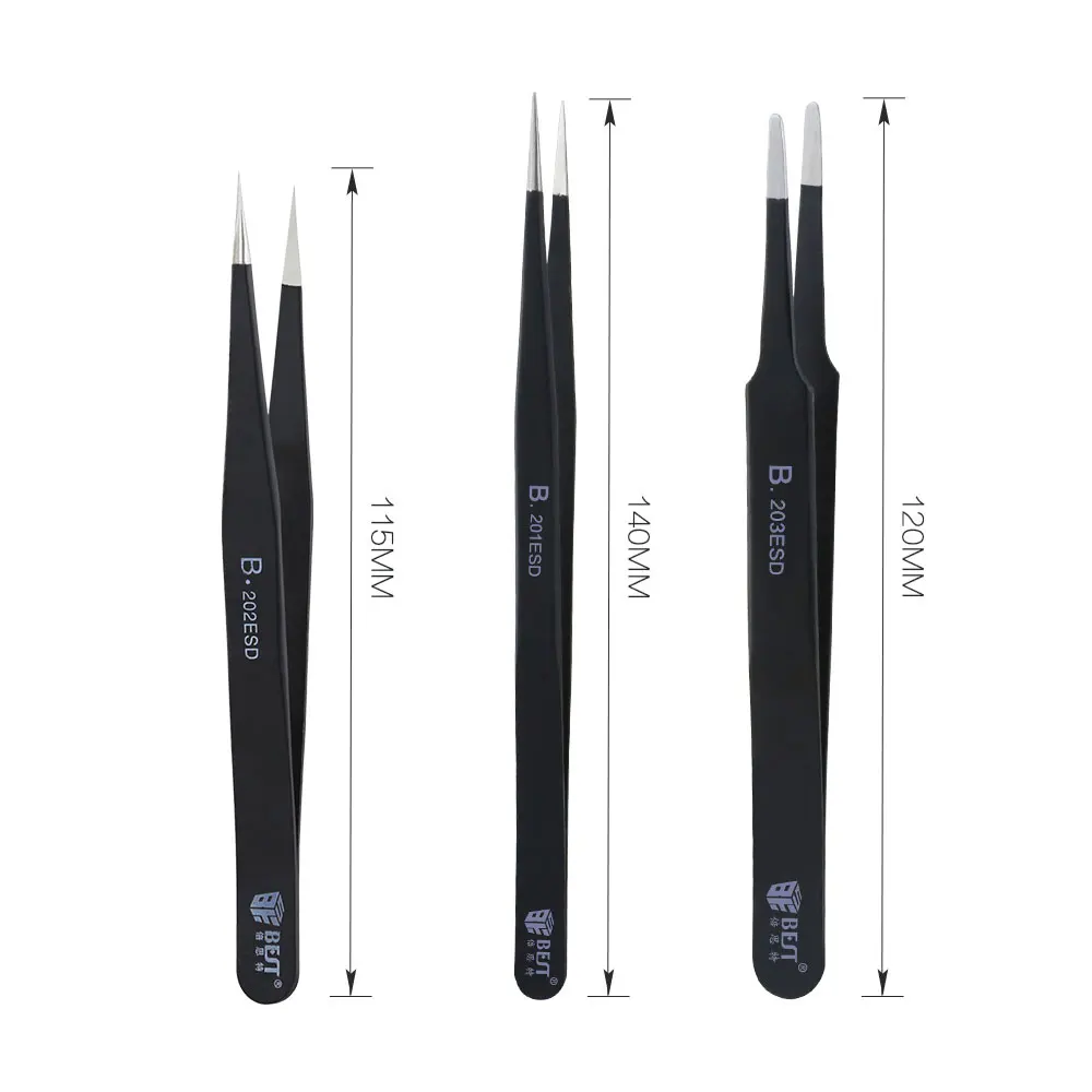 Brand new esd tweezer Anti-static Tweezers repair tool