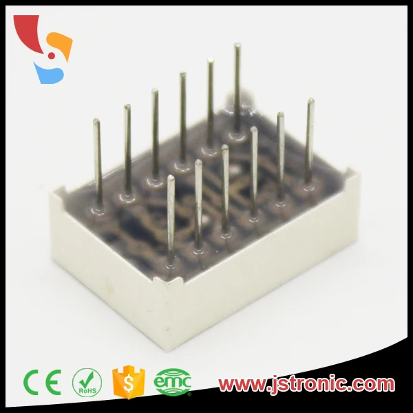 Small size 0.7 inch 5x7 led dot matrix 1.9mm 07057 white display