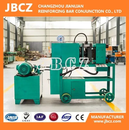 Rebar upset forging machine and threading machine rebar threading machine with splicing couplers