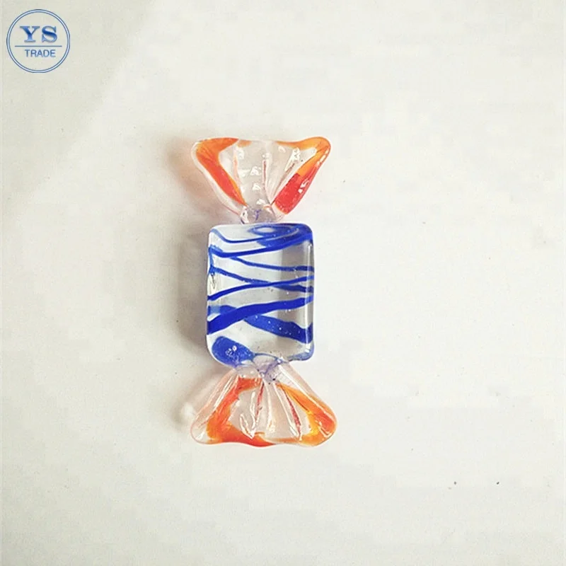 5cm Decorative colorful glass handmade candy