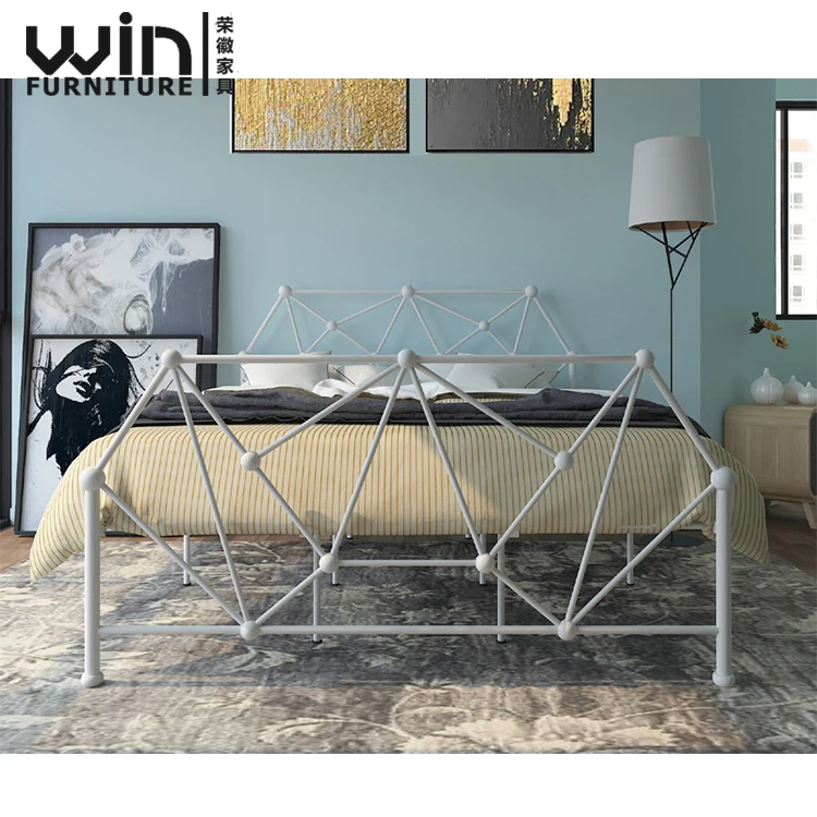
Competitive price Foshan manufacturer bed room furniture bedroom sets metal bed design 