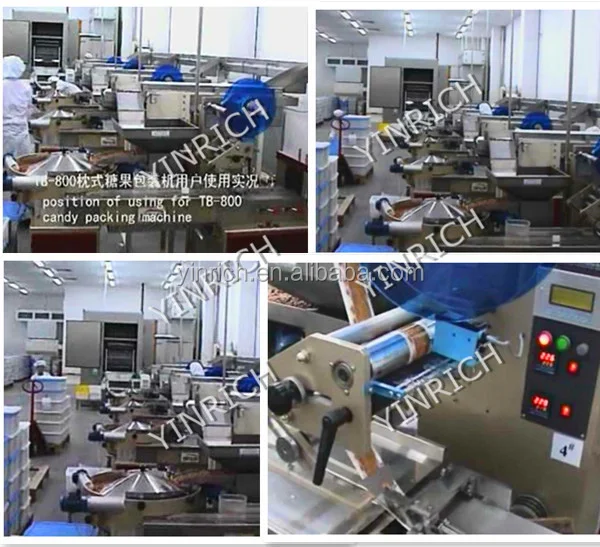 
Pillow type Candy Wrapping machine 