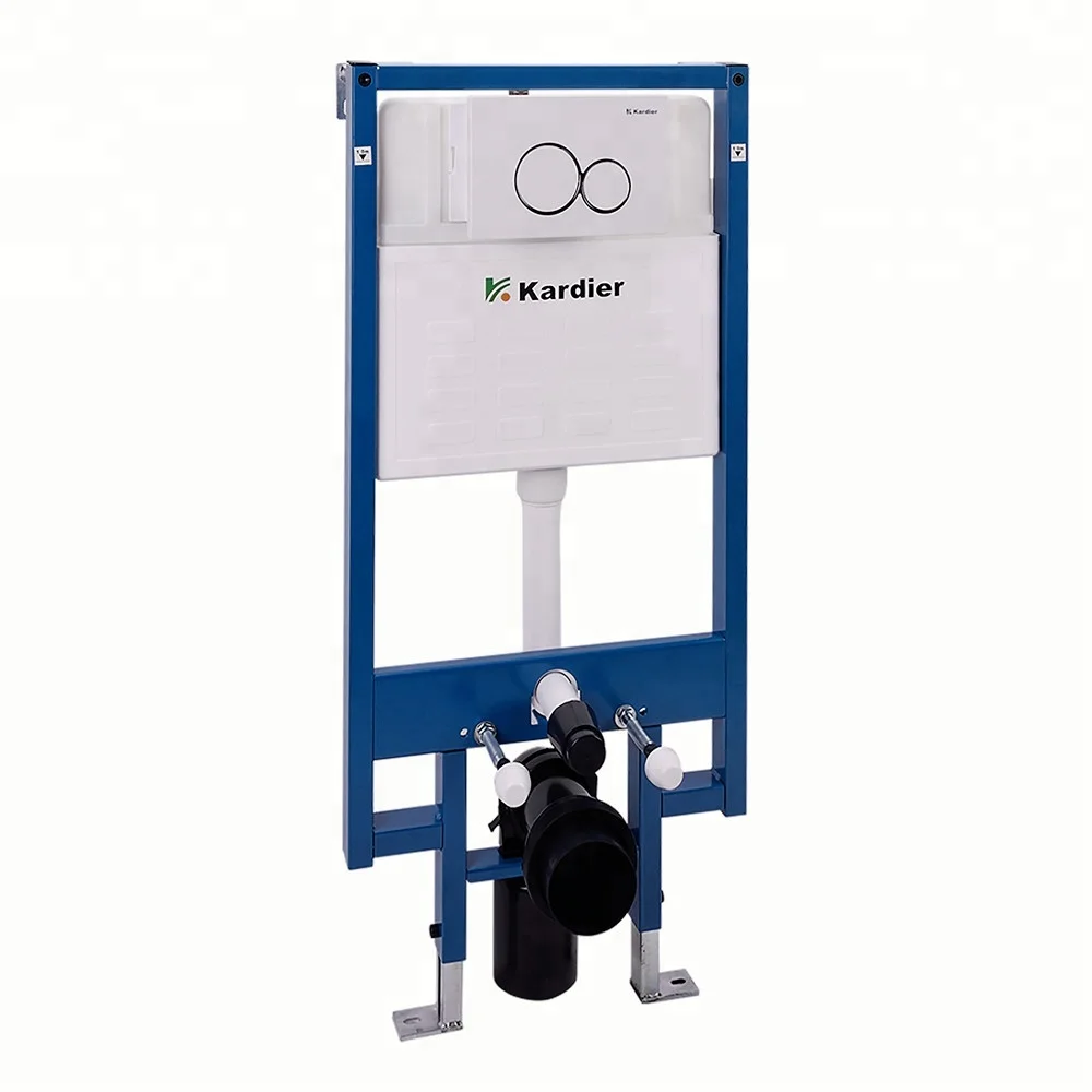 Australia standard toilet concealed water cistern with push button for wall hung toilet bowl